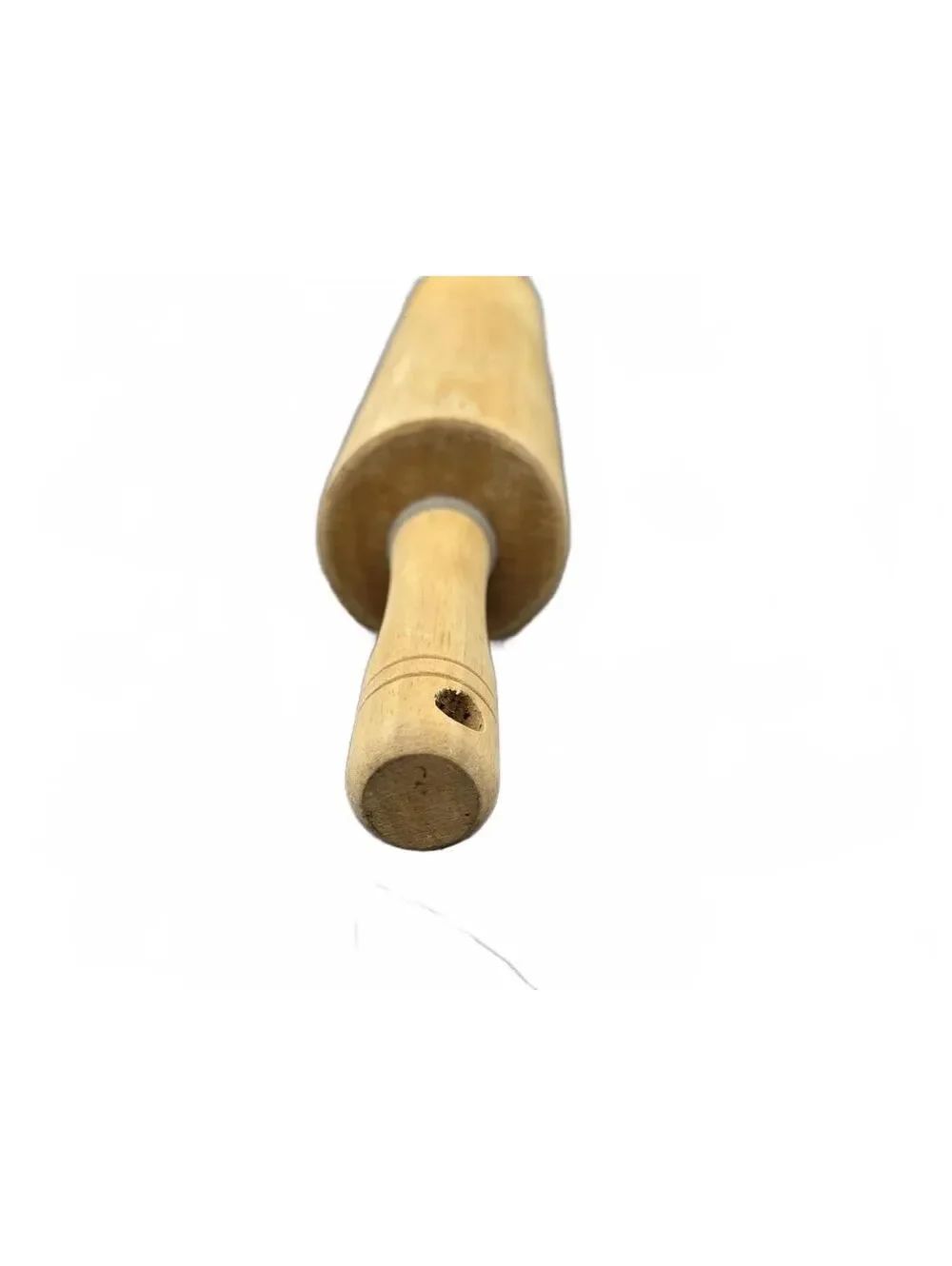 Wooden Rolling Pin with Handles for Baking and Cooking